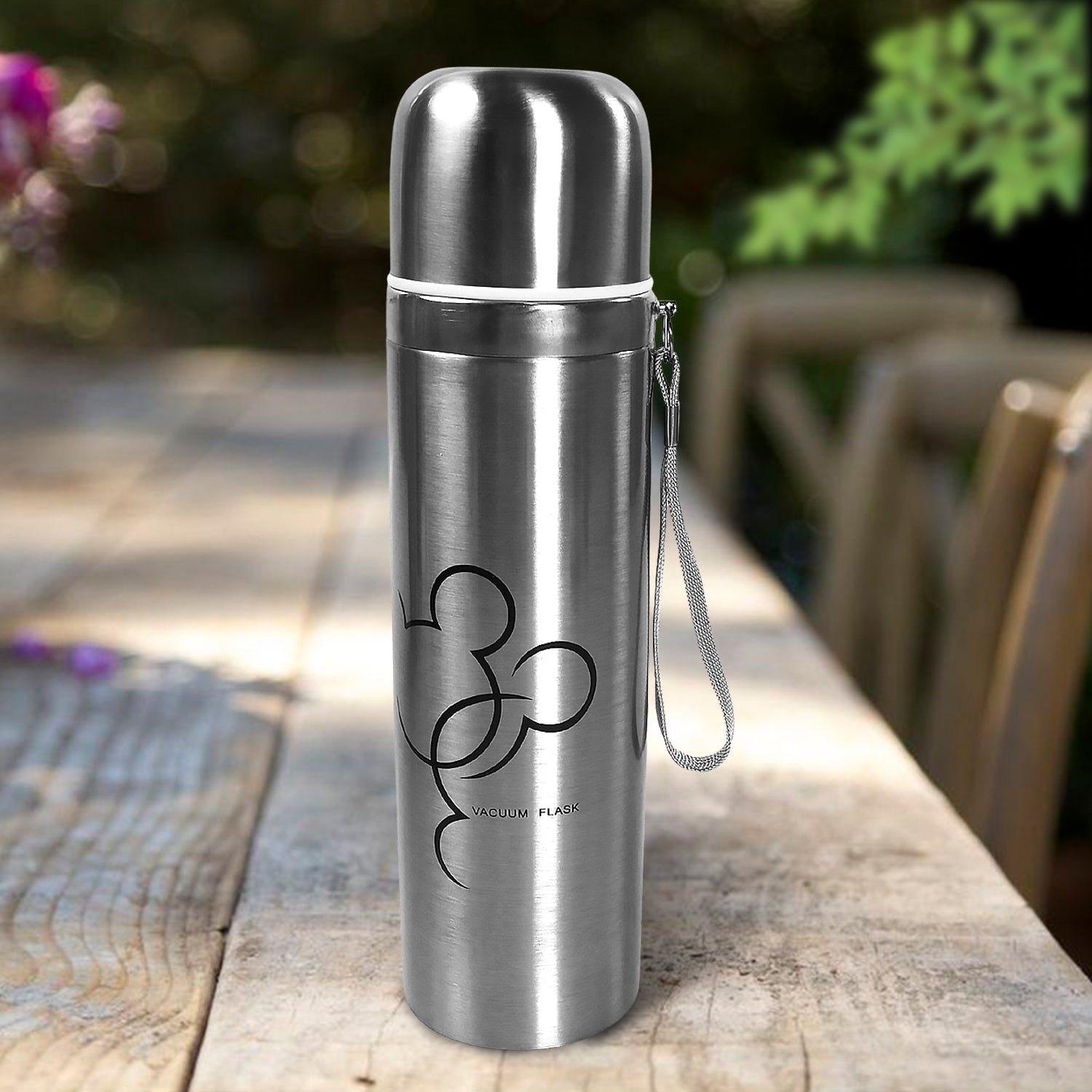 500ml stainless steel vacuum water bottle with lid