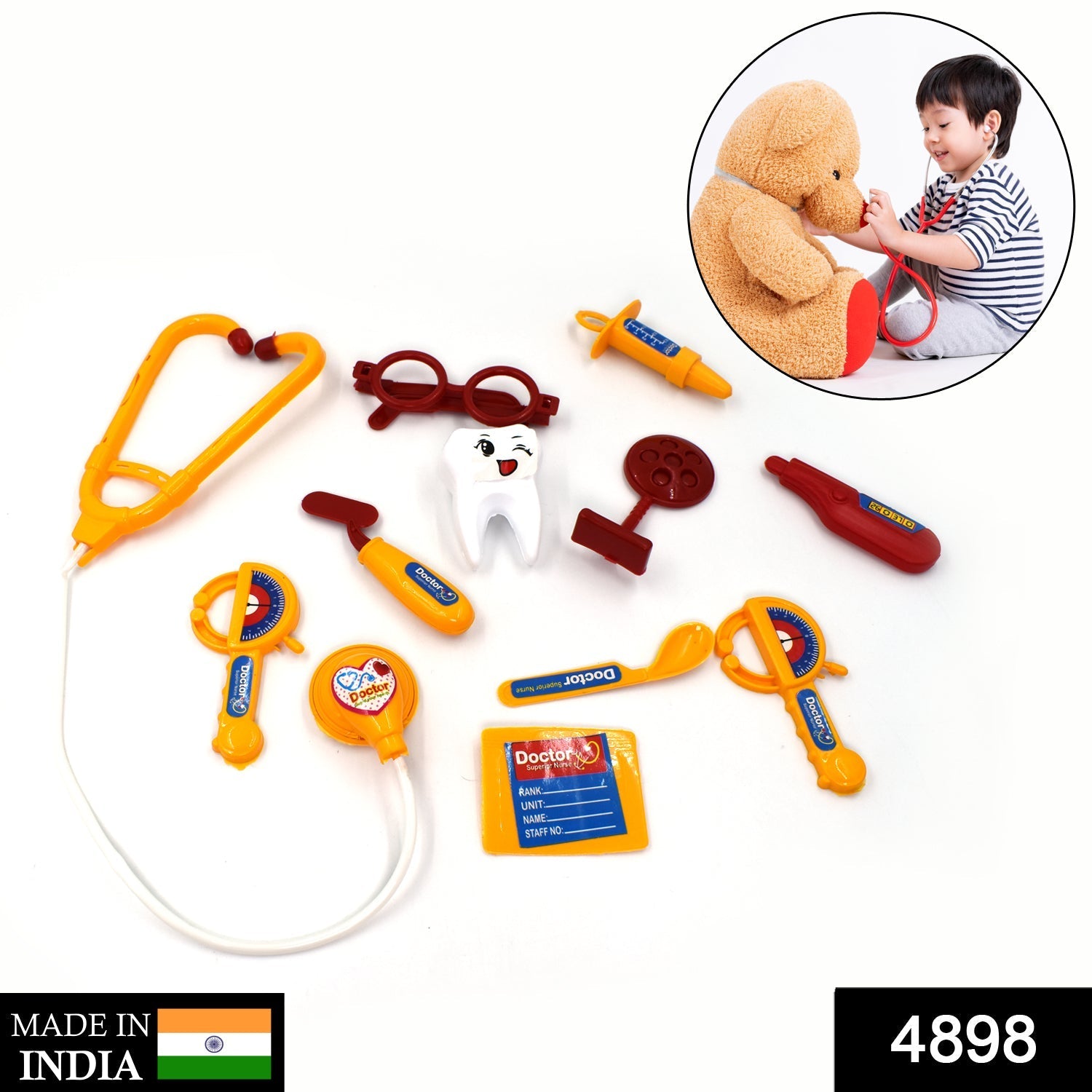 Medical toy set for pretend play