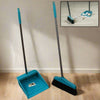 Long handle dustpan and brush set, ideal for sweeping and cleaning at home or office.