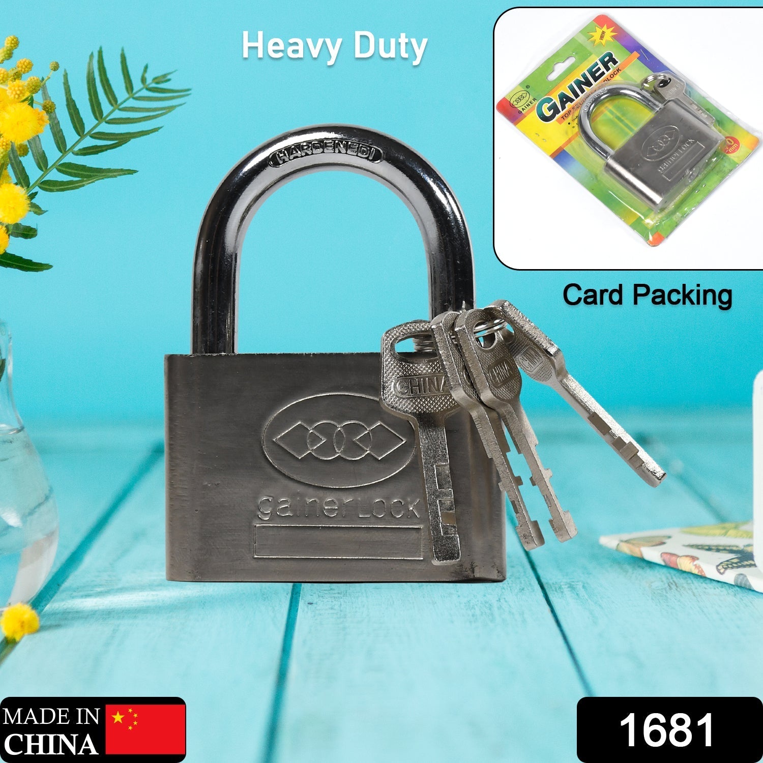 Sturdy and reliable padlock with durable construction