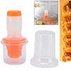 2 in 1 Portable Silicone Oil Bottle Brush with Lid