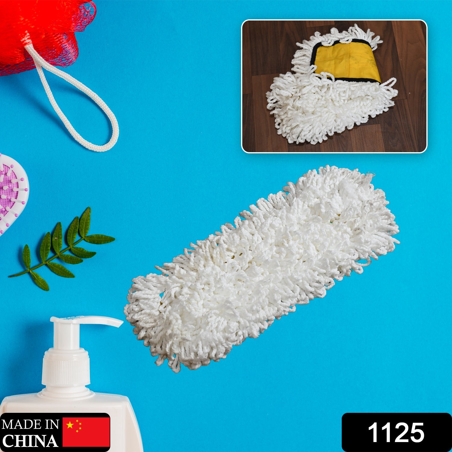 Dust mop head refill for cleaning and maintenance