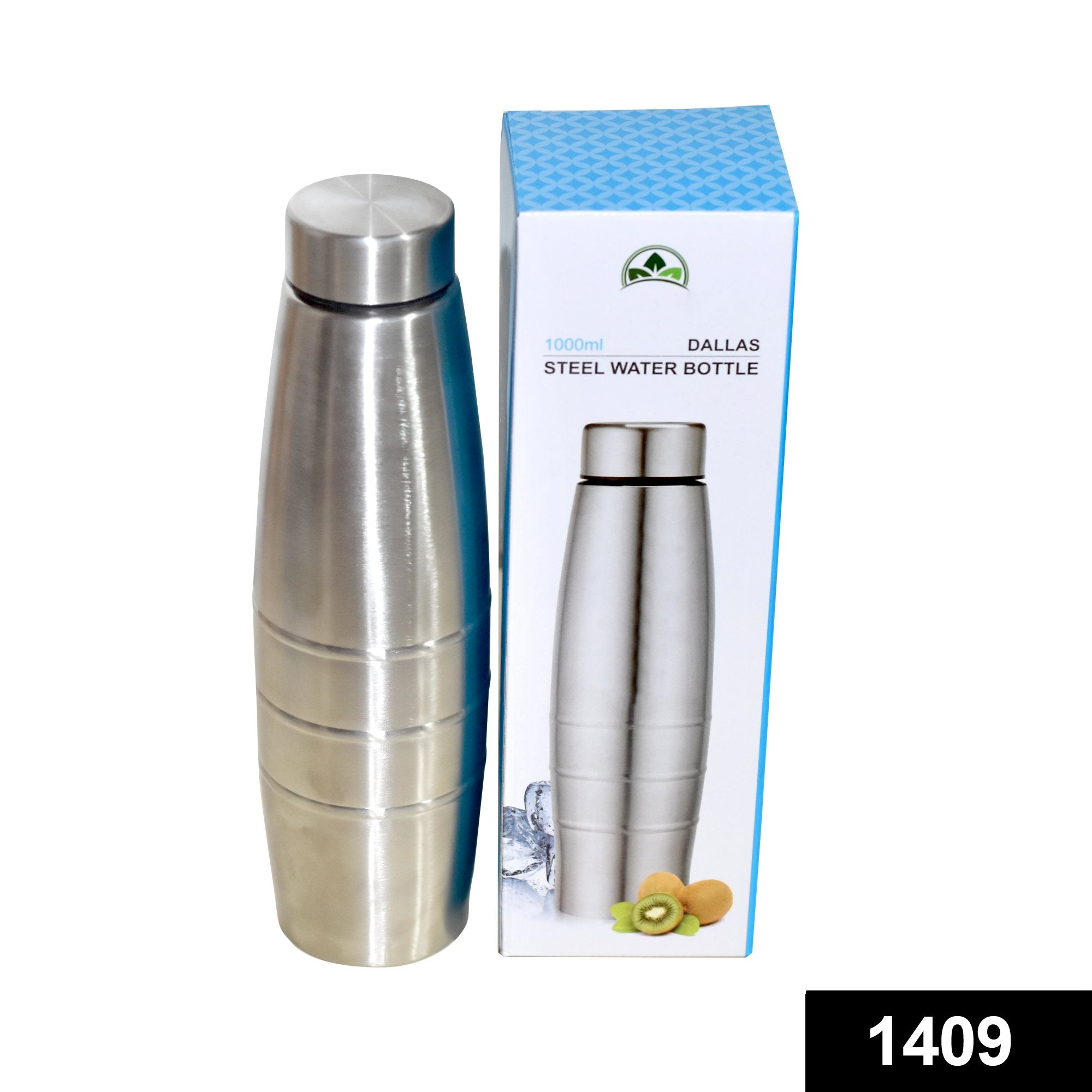 1000 ml stainless steel water bottle with a modern look.