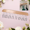 Space-Saving Wooden Hanger with 8 Hooks