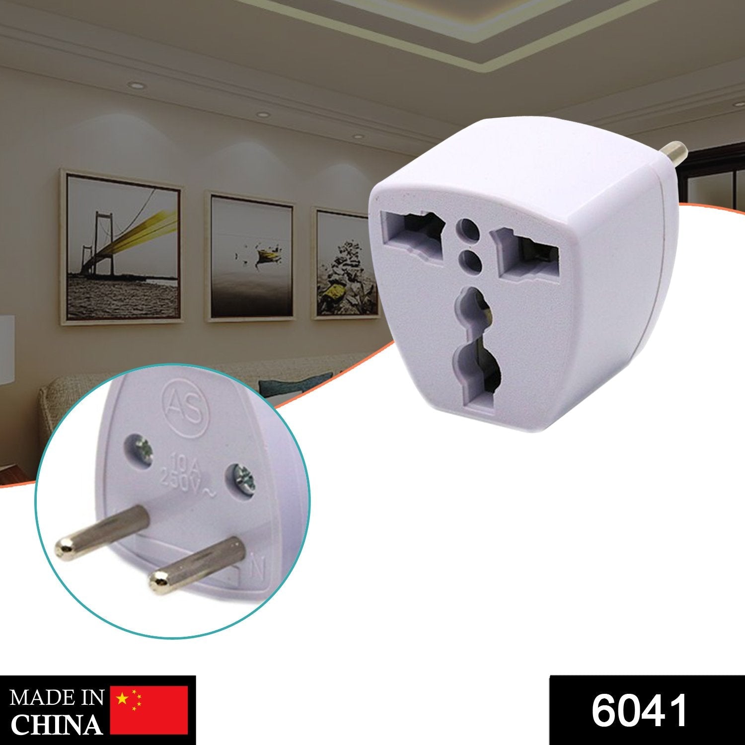 Compact travel adaptor with multiple plug options