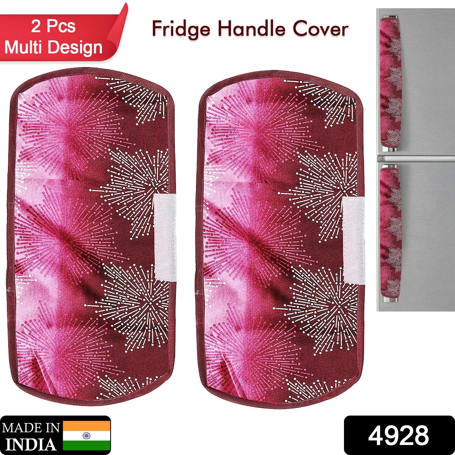 High-quality polyester fridge handle covers, set of 2