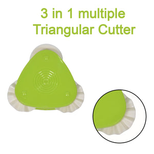 Triangular cutter for multipurpose use