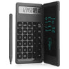 Foldable calculator with 6-inch LCD drawing pad and stylus pen