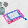 Magnetic slate toy with pen, writing surface