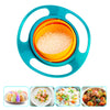 Rotating baby bowl for easy serving of food to toddlers, reducing spills.