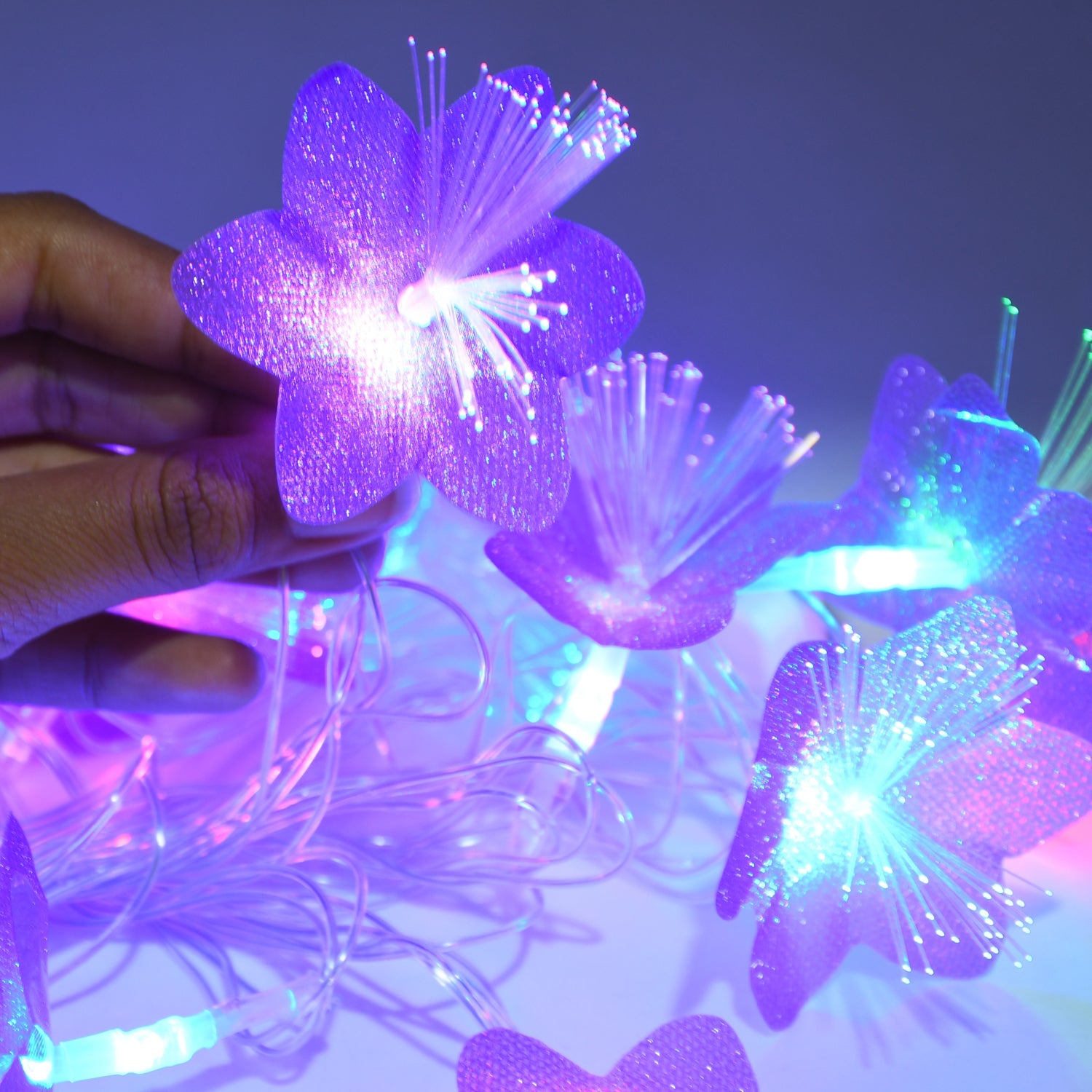 13 feet floral LED string light for Diwali and Christmas, multi-color