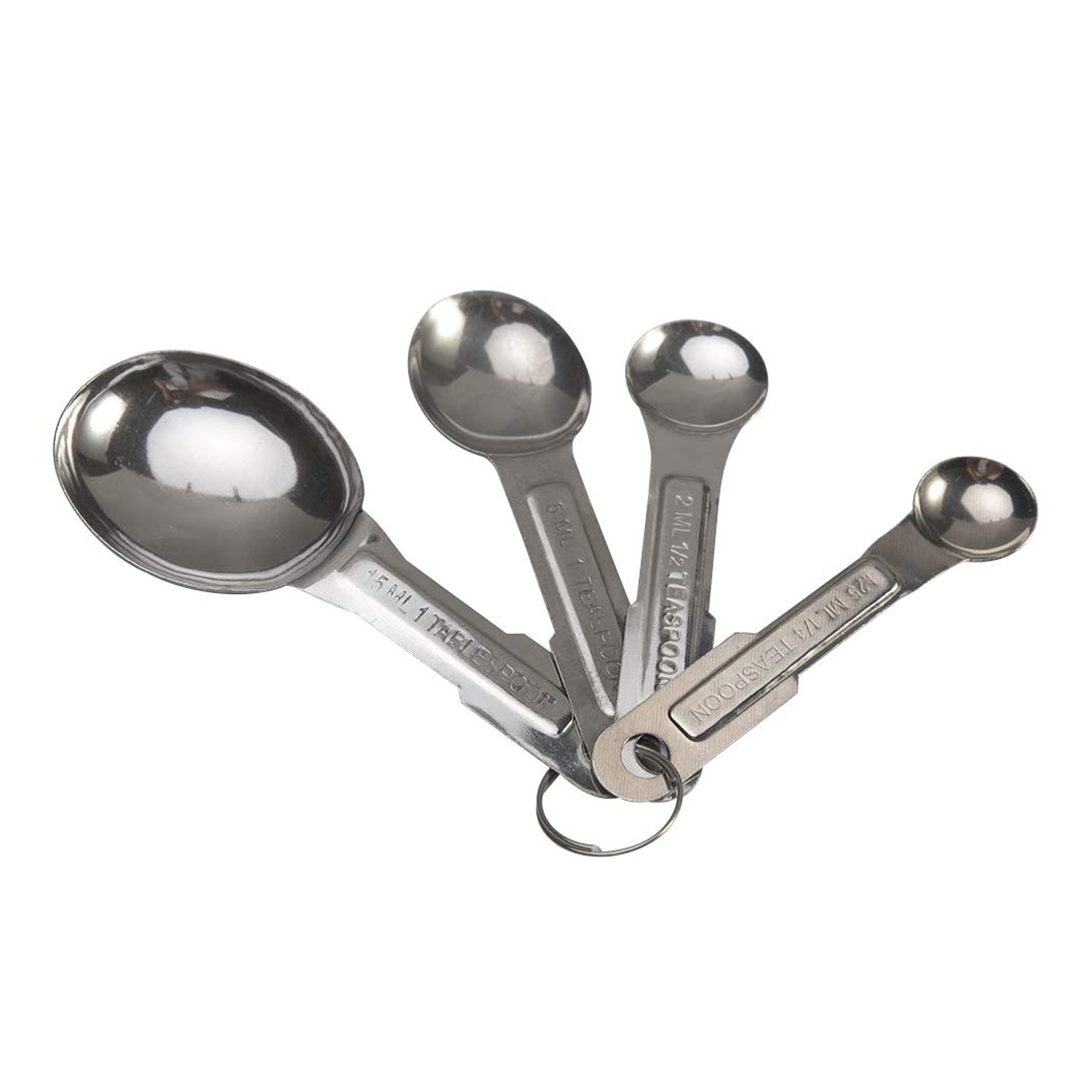 Universal stainless steel measuring spoons set