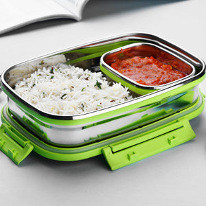 Ganesh Junior stainless steel lunch pack, suitable for office and school