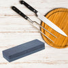 High-density sharpening stone set for knives, scissors, and axes, robust and safe to use.