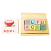 Alphabet Puzzle Spelling & Reading Words (26 Flash Cards & 8 WoodenBlock)