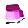 Food grade plastic lunch box with secure lid for freshness.