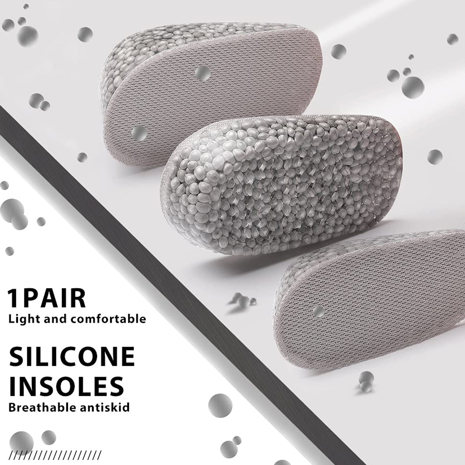 Height Increase Silicone Insoles Heel, Shoe Pads (11×6 Cm / 1 Pair)