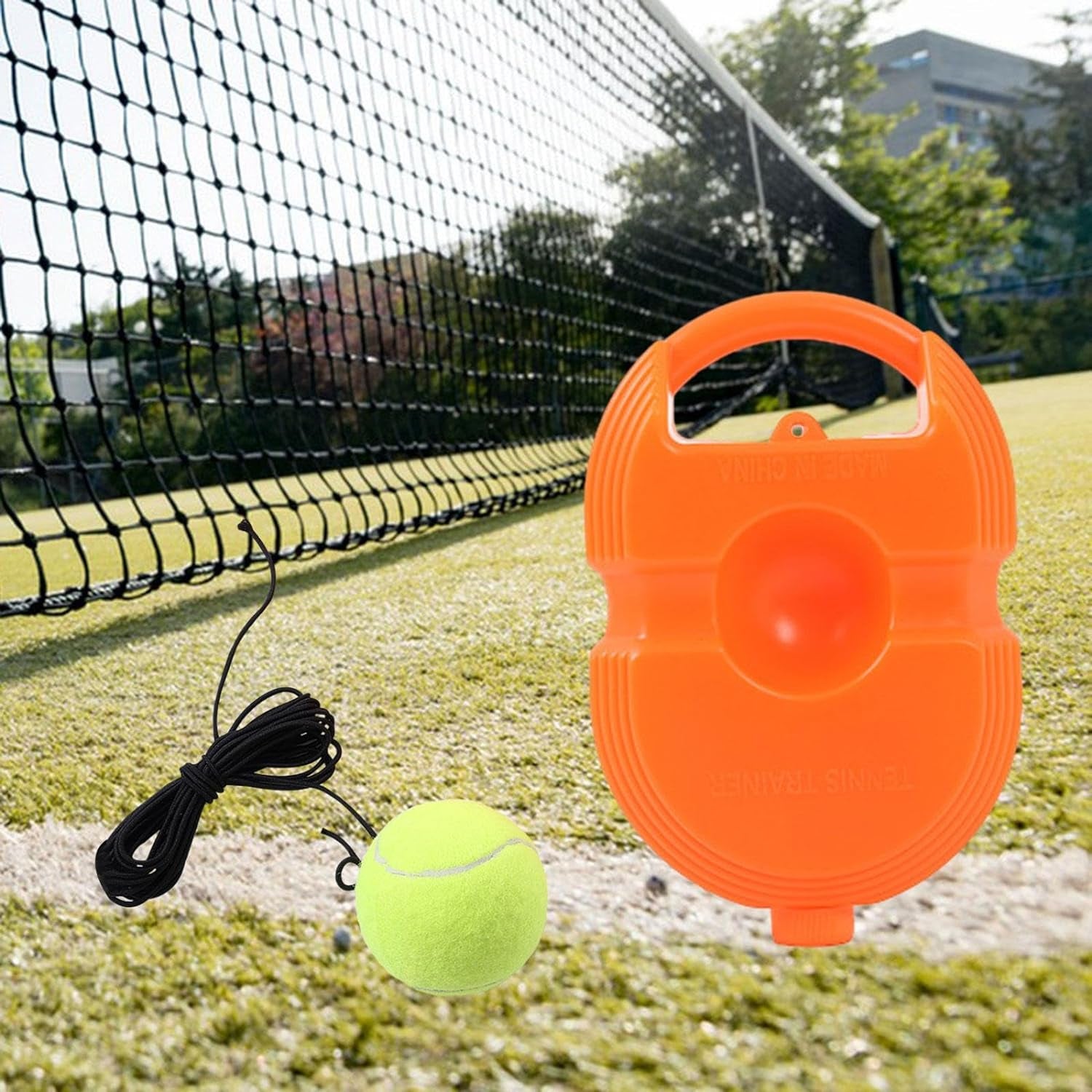 Tennis Trainer Rebound Ball with String, Convenient Tennis Training Gear, Tennis Practice Device Base for Kids Adults