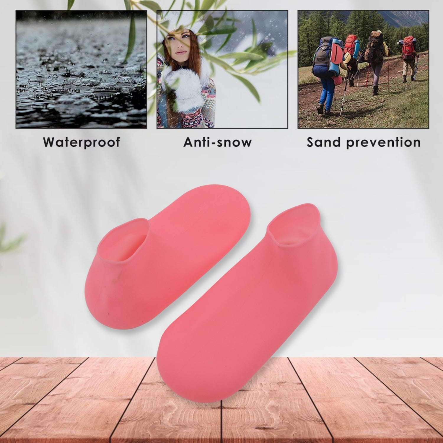 Anti-skid silicone shoe covers for all activities.