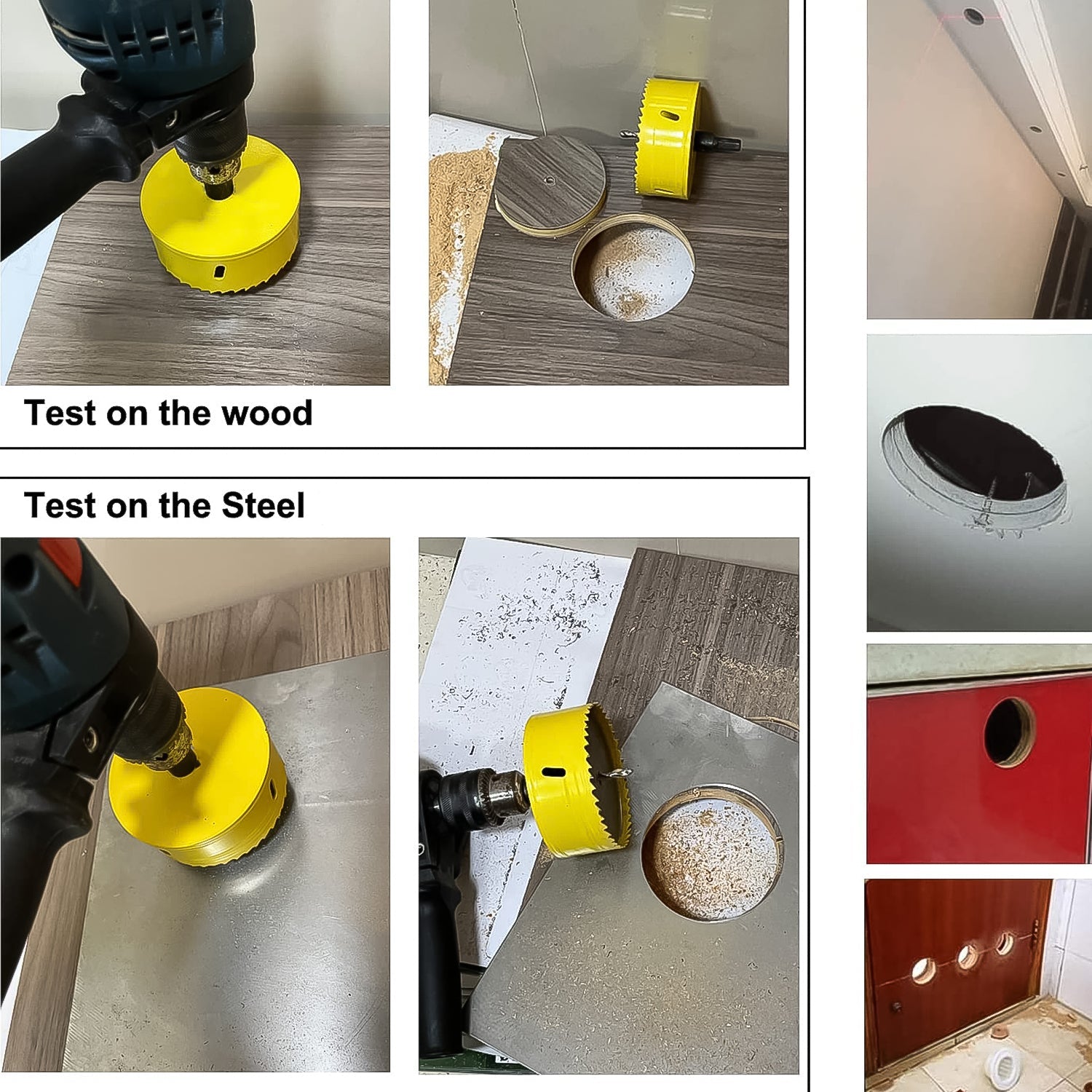 Door Lock Installation (22mmx150mm) Hole Saw Kit (1 Set)