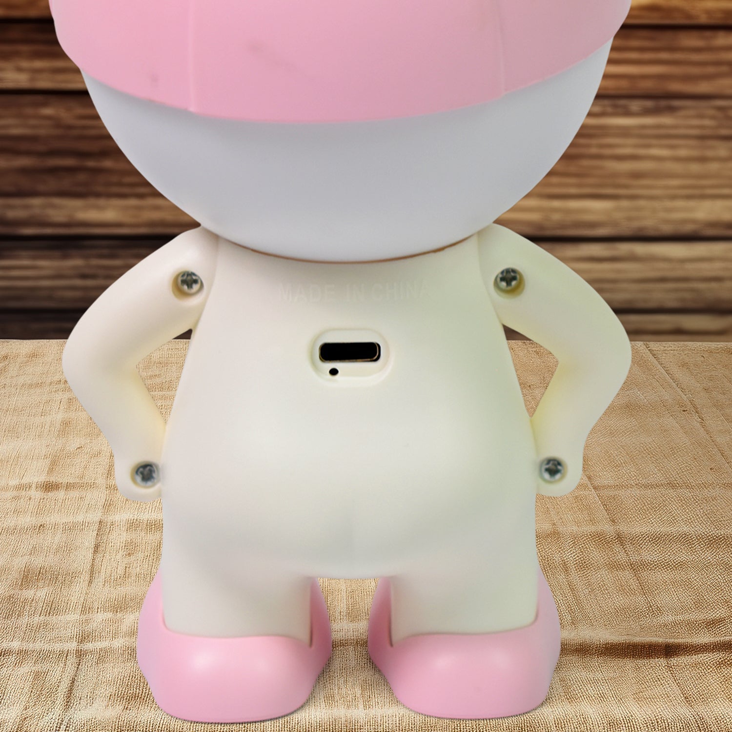 Cute Lovely Cartoon Design LED Desk Night Light With Plastic Head Cap (1 Pc)