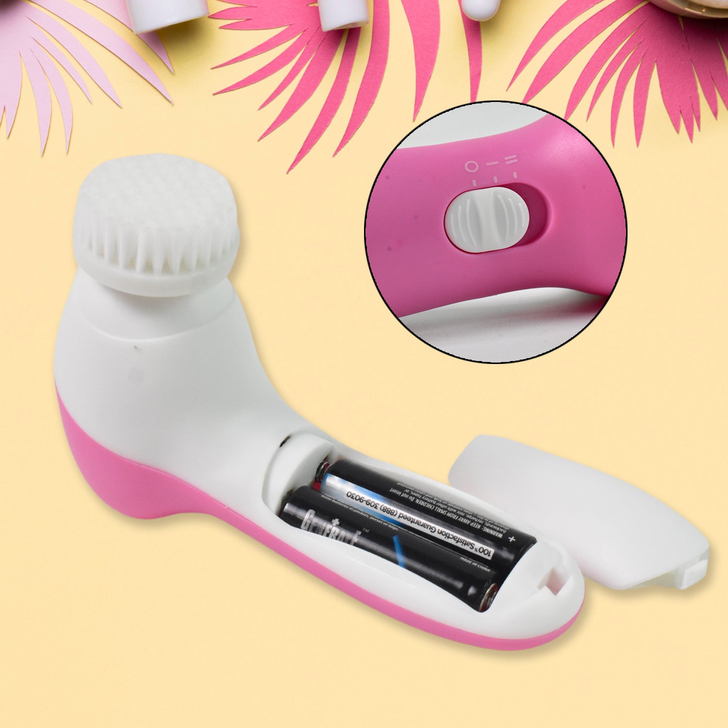 Facial Beauty Brush, Face Massager (1 Pc / With 2 AA Battery Included)