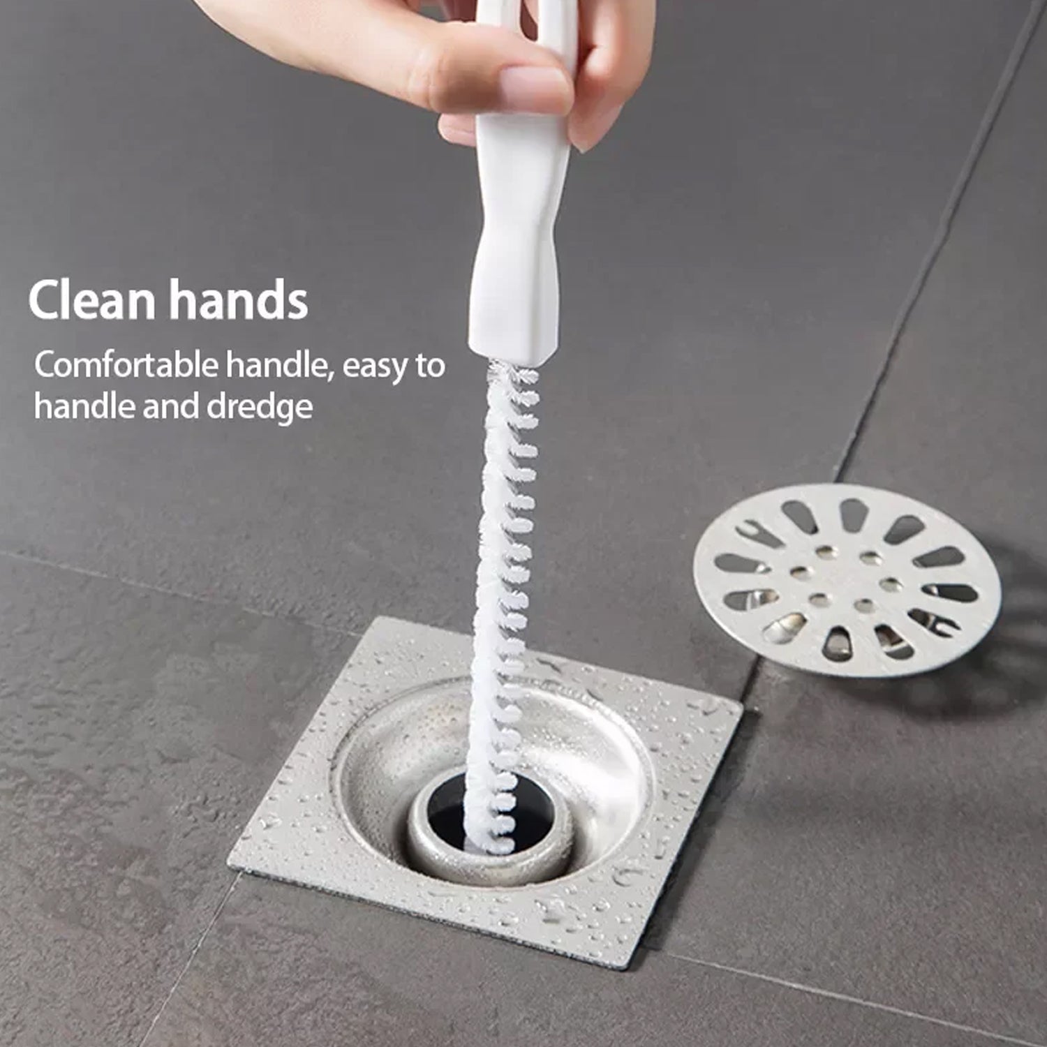 Sink and shower drain tool, 47cm long, easy to use