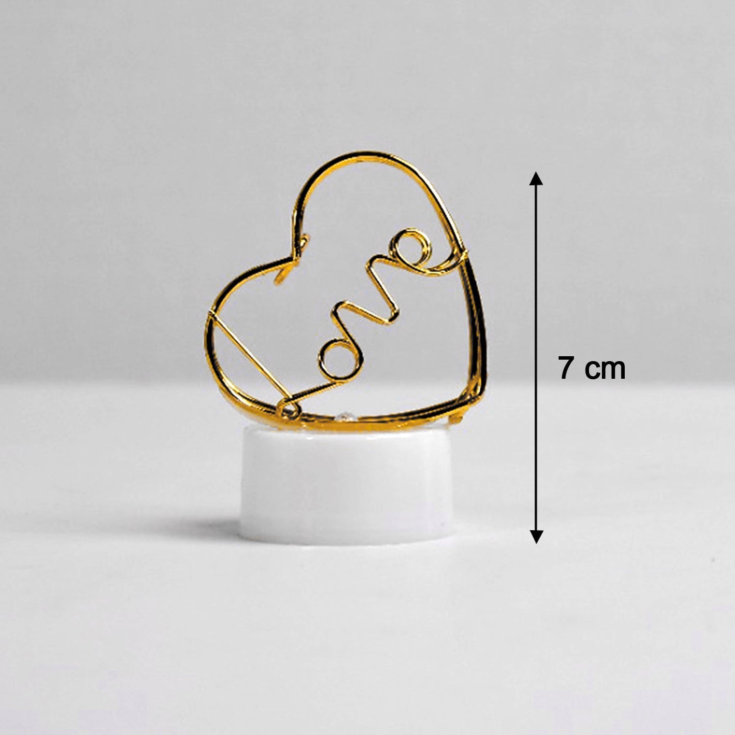 LED heart design candles for home decor.