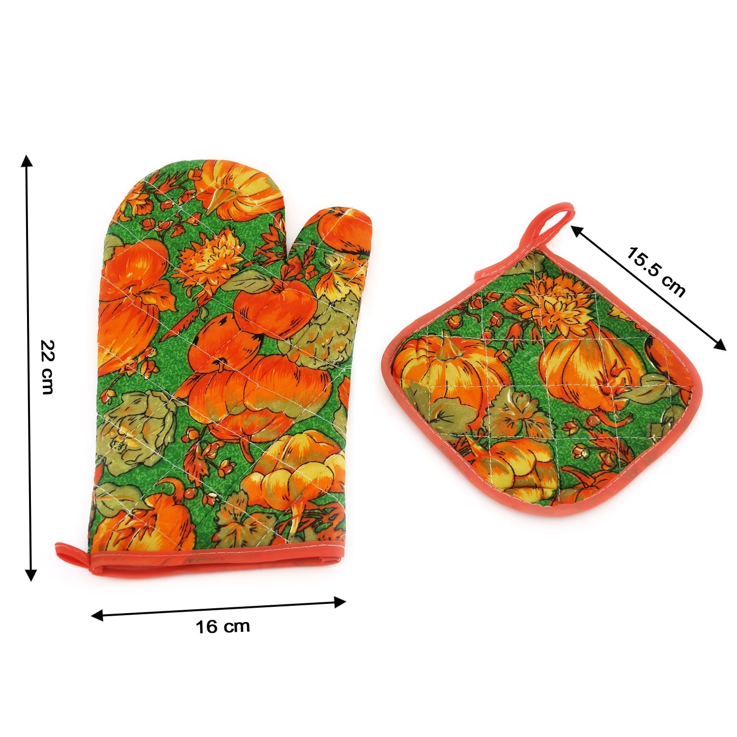 Durable cotton oven mitts for safe baking