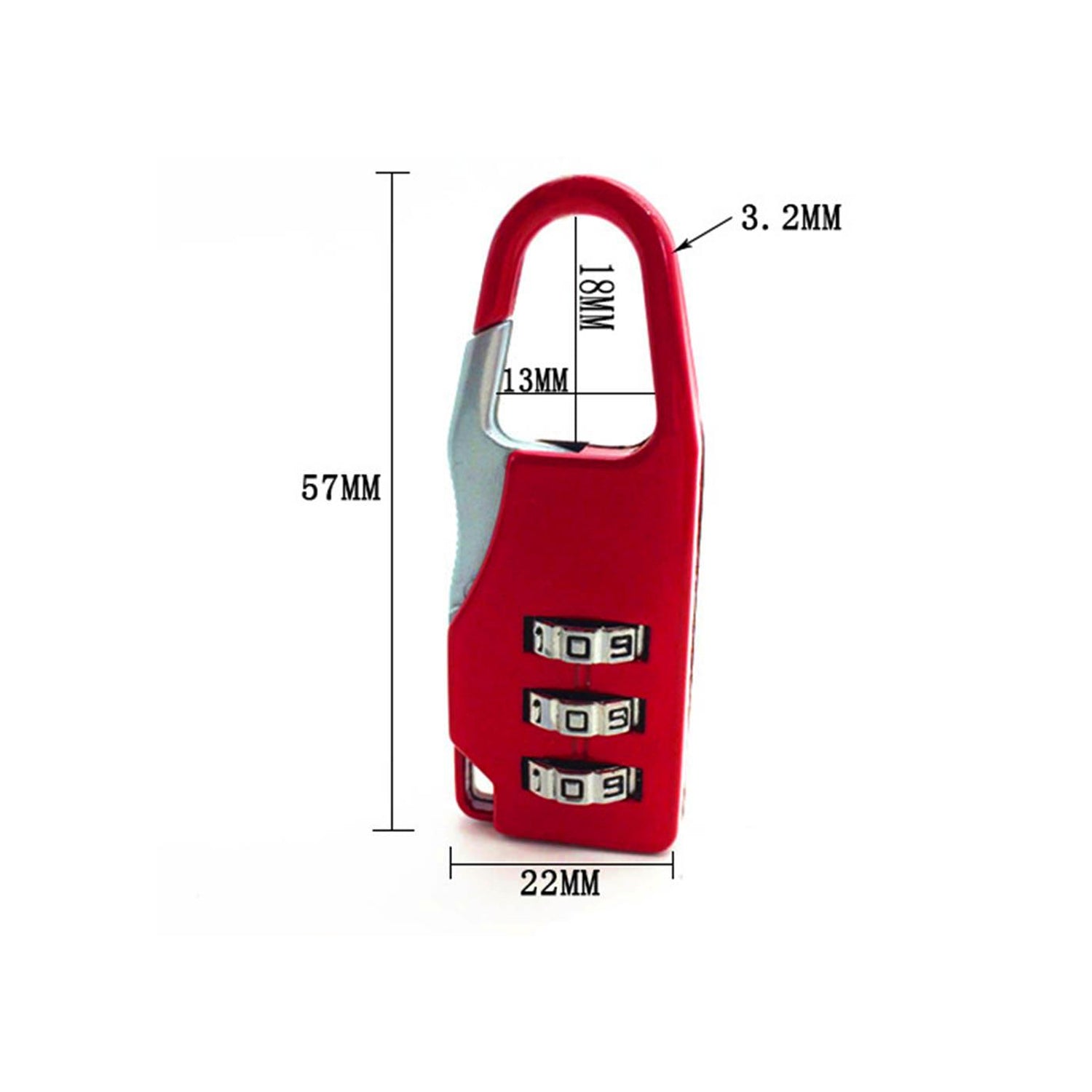 Resettable padlock with circular design