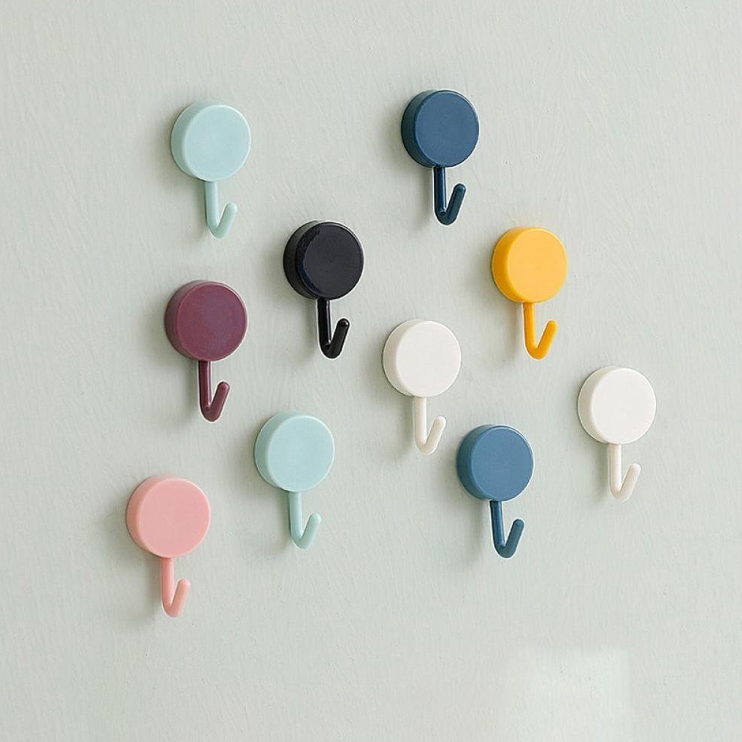 Adhesive hooks for home organization