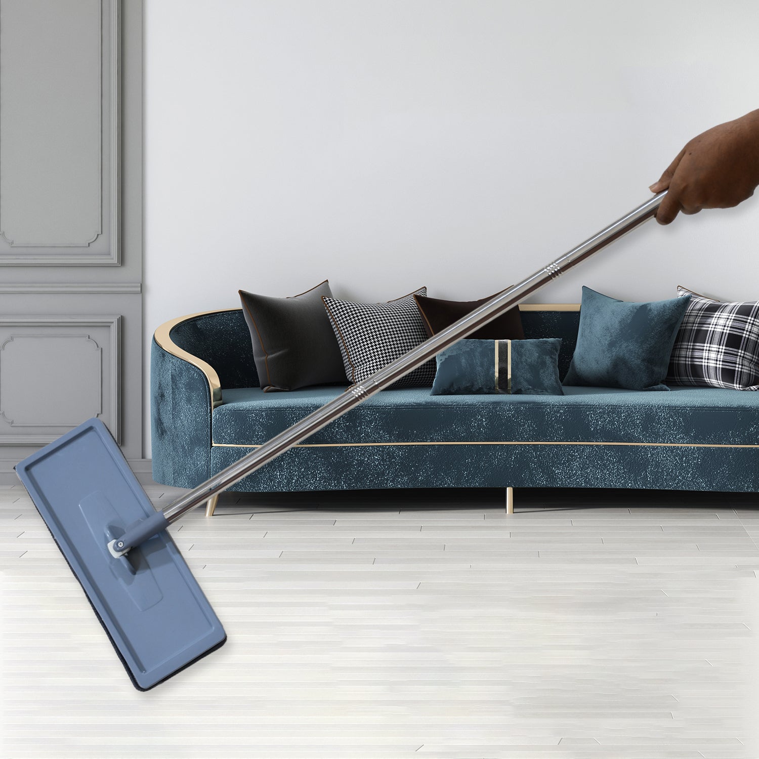 Versatile rotating mop for easy floor maintenance