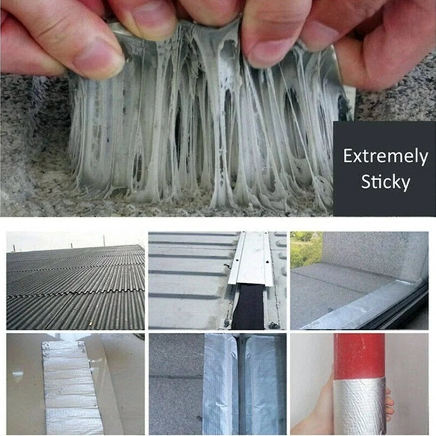 Self-adhesive heat reflective duct tape