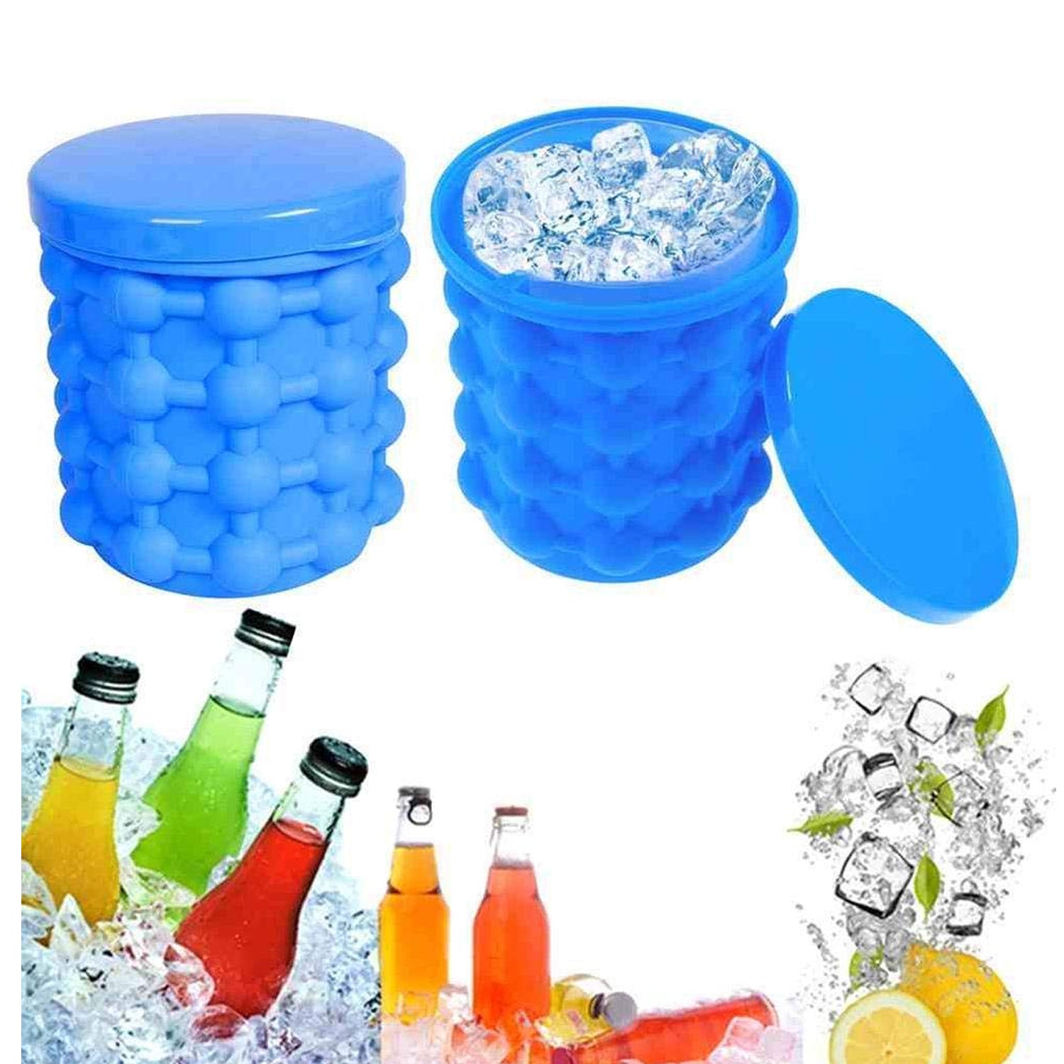 Silicone ice cube tray