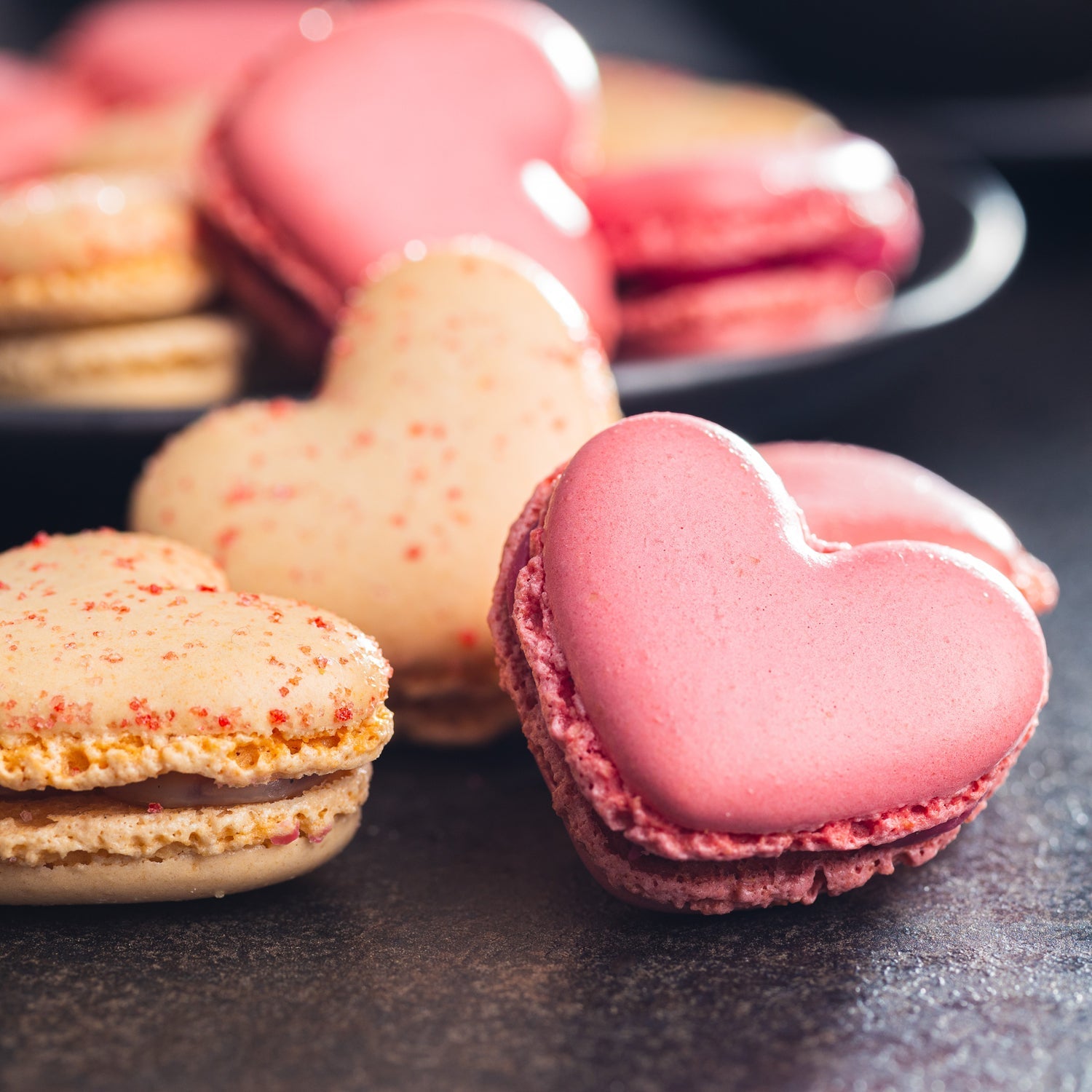 Heart-shaped mold for jelly and chocolate