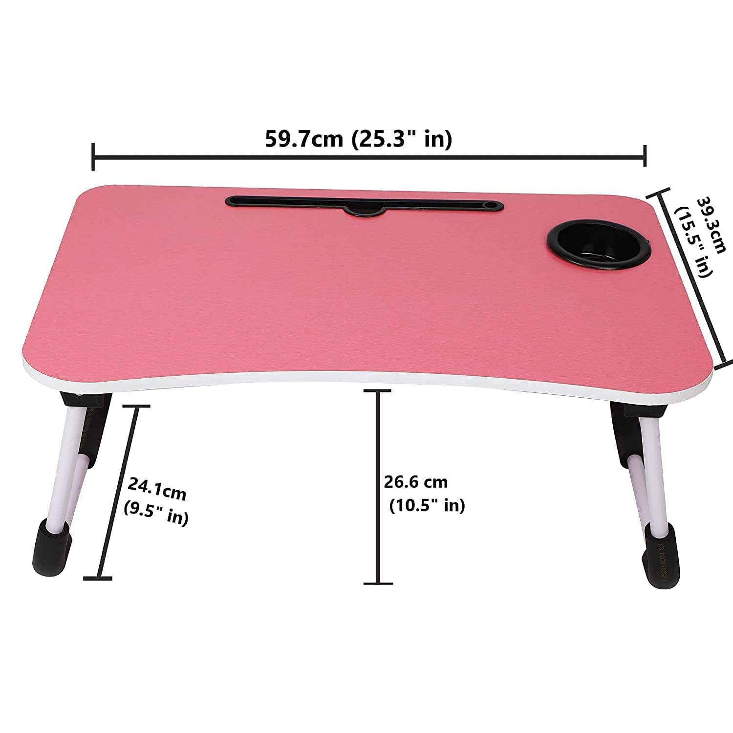 Laptop stand with pink finish