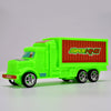 Plastic cargo truck toy for kids, colorful design