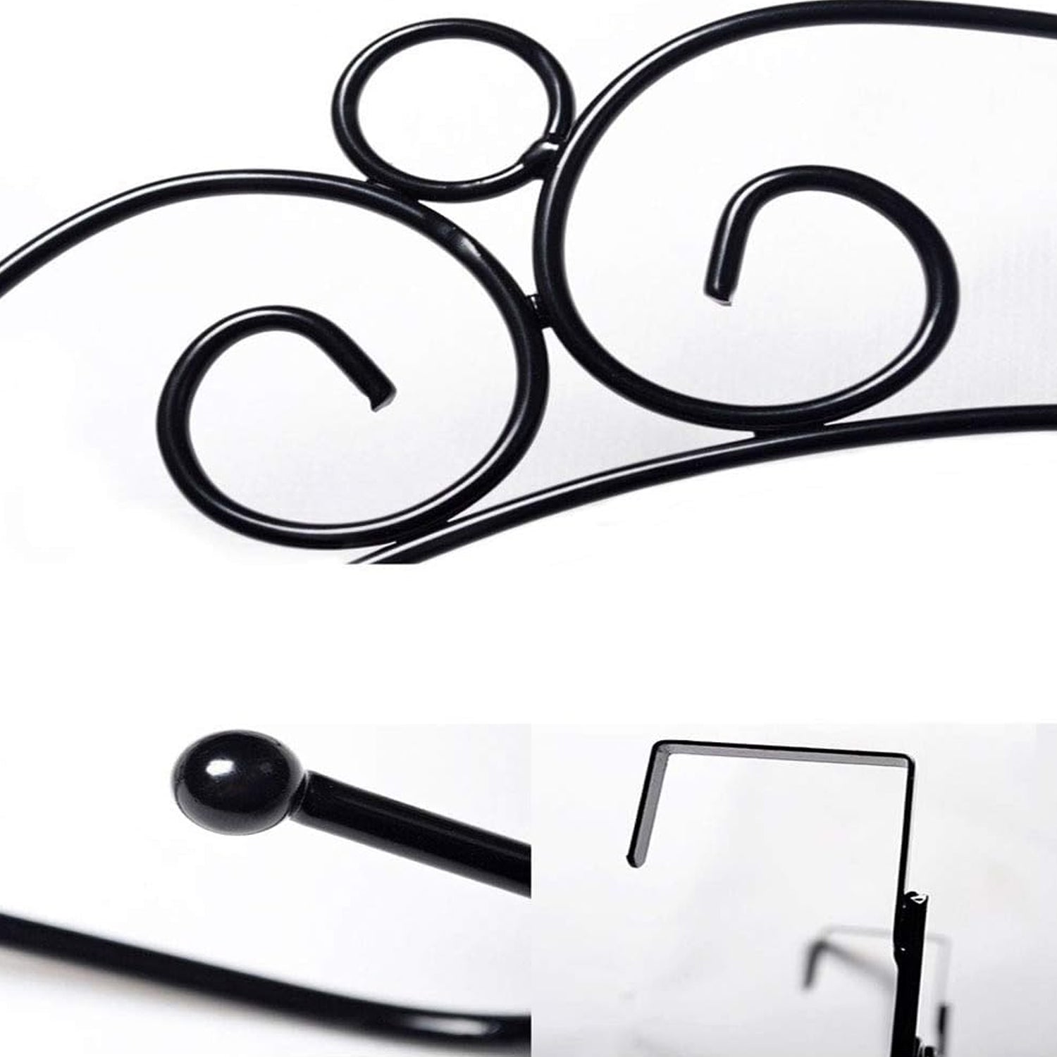 Over The Door Hanger Rack 7 Hooks Decorative Ognazier Hook Rack Stylish Door Hanger Door Hook Hangers with 7 Hooks,Metal Hanging Rack for Home Office Use