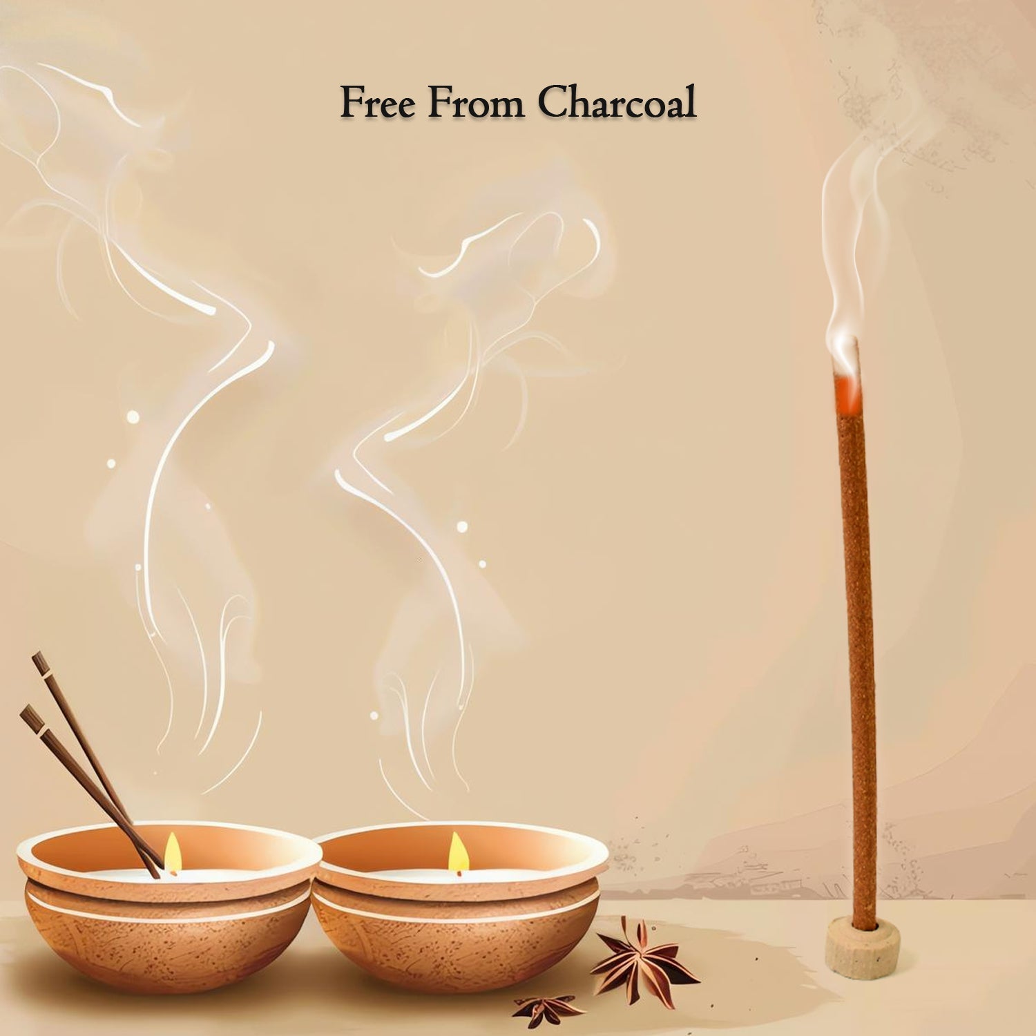 Kesar Chandan Premium Incense Sticks / Agarbatti (100 Gm / With Stand For Stick)