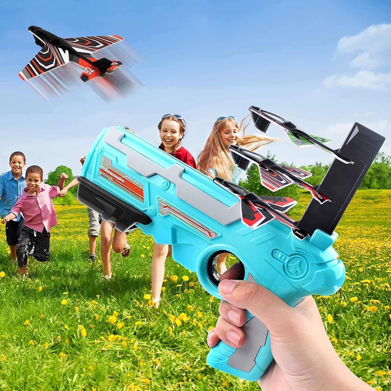 Airplane launcher with foam planes