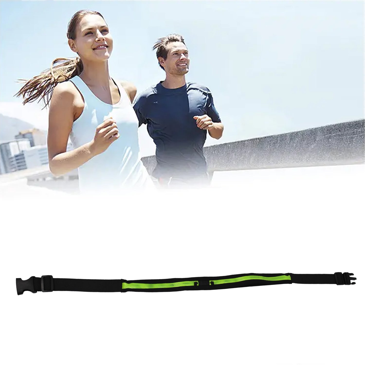 Running Hiking Jogging Walking Reflective Waterproof Waist Bag Compatible Belt Bag