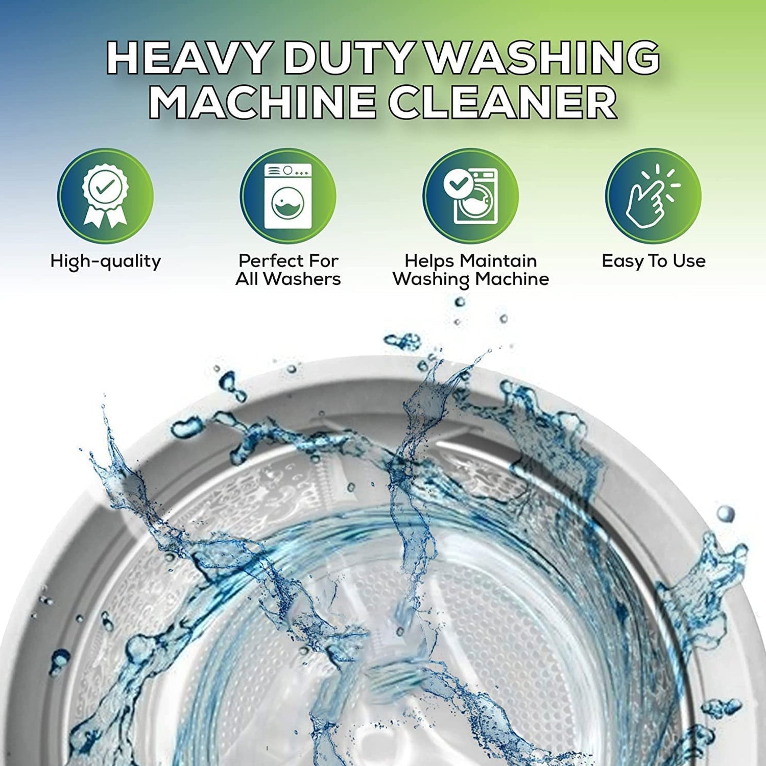 Washing machine cleaner powder for deep cleaning