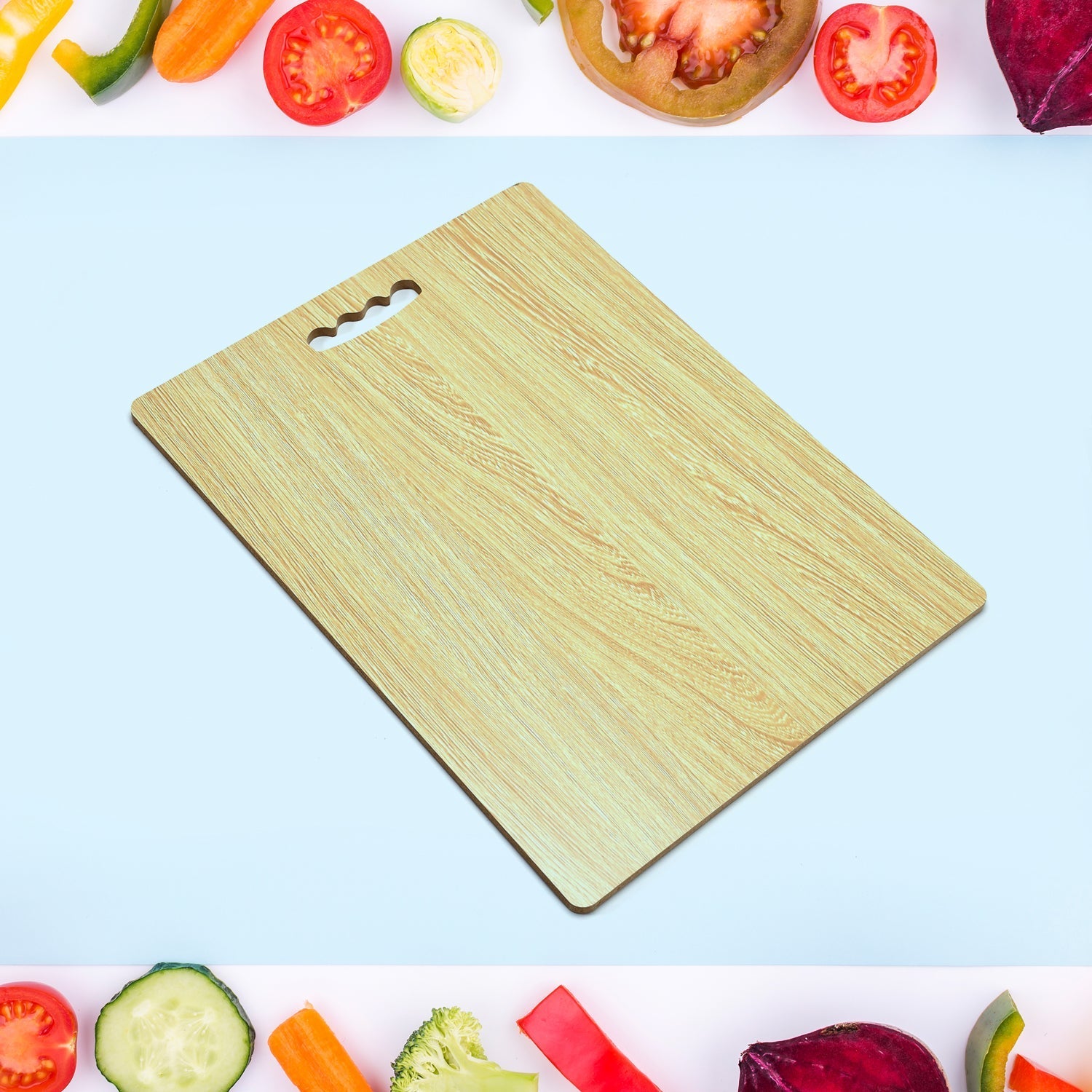 Large wooden chopping board