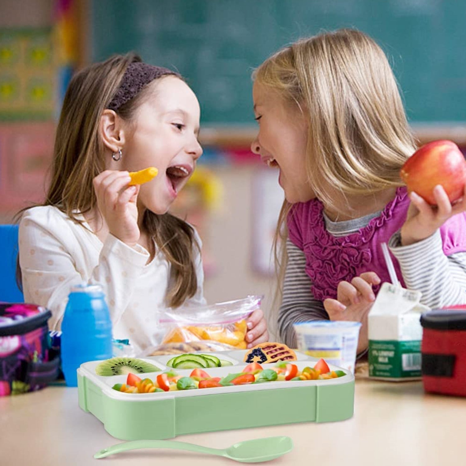 Leak-proof lunch box with handle