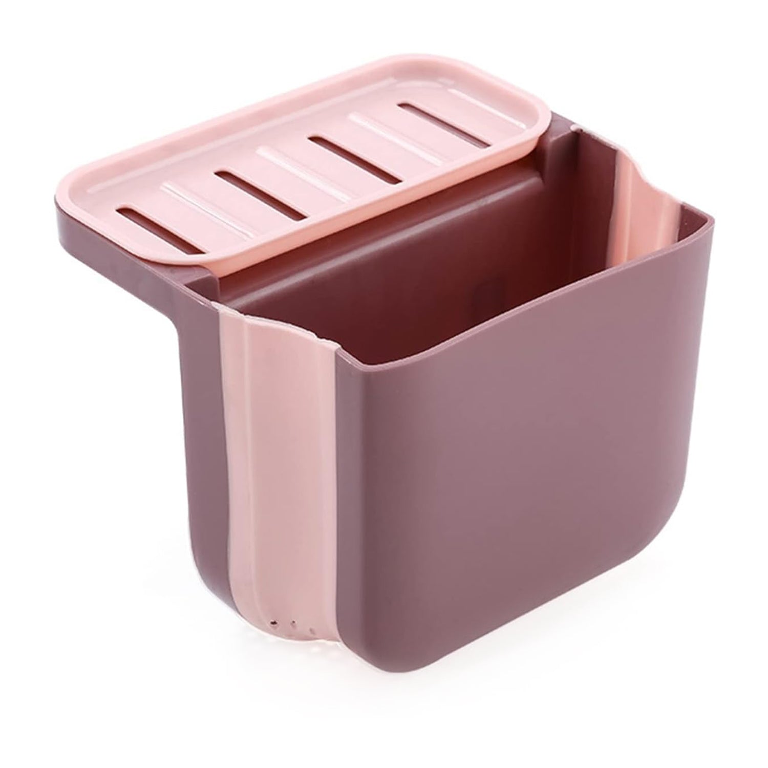 Compact and foldable sink trash holder for kitchen use