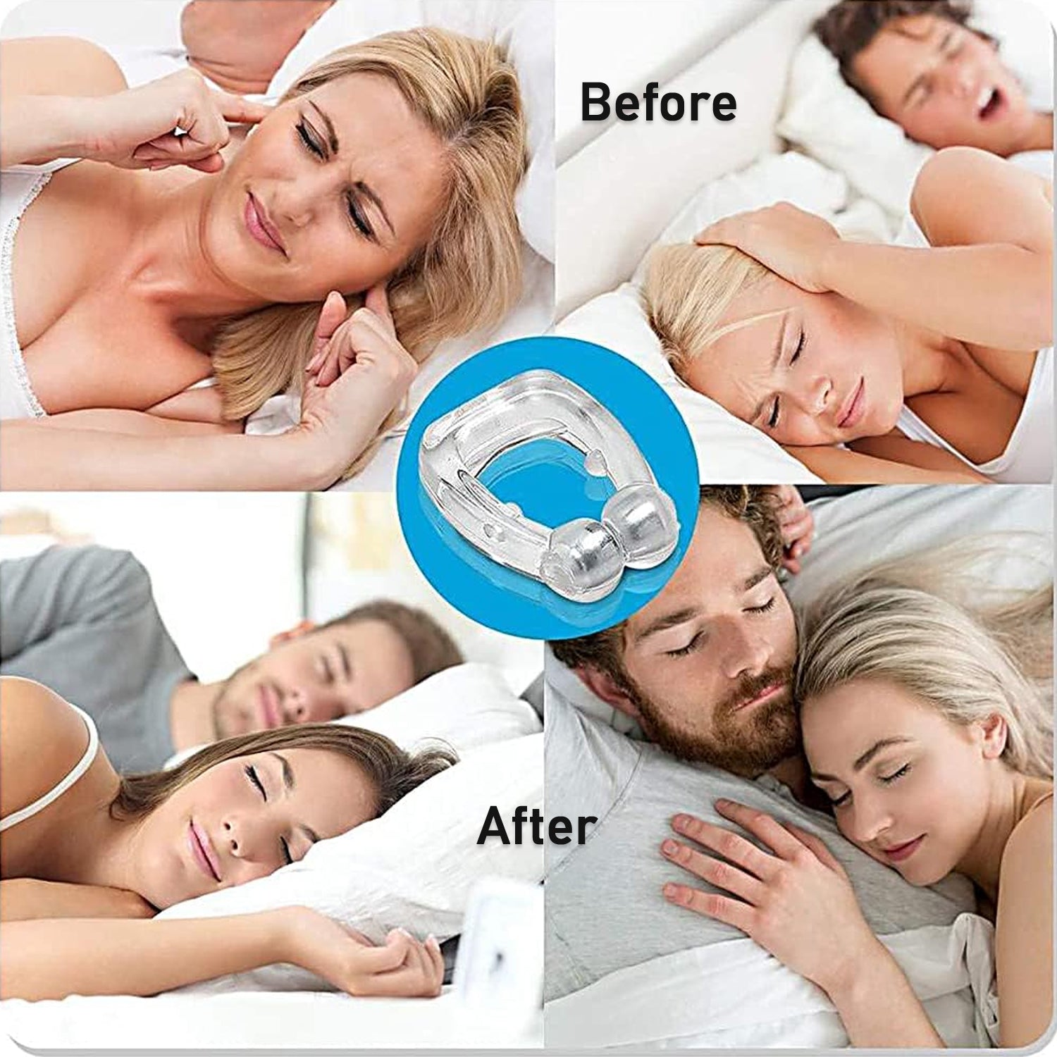 Anti Snore device for men and woman Silicone Magnetic Nose Clip For heavy Snoring sleeper, Snore Stopper, Anti Snoring Device (1 Pc)