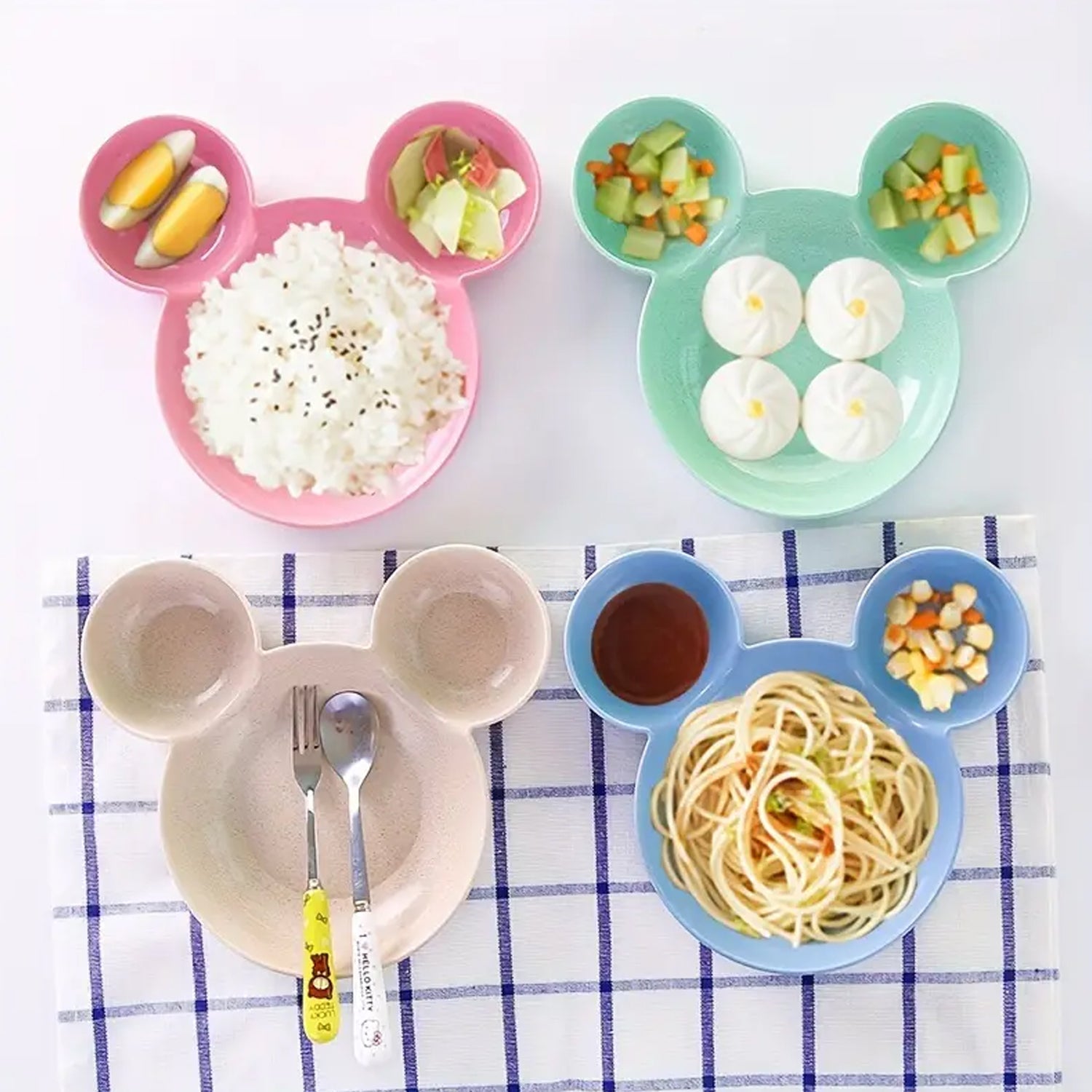 Mickey Mouse shaped bowl for kids, fruit plate.