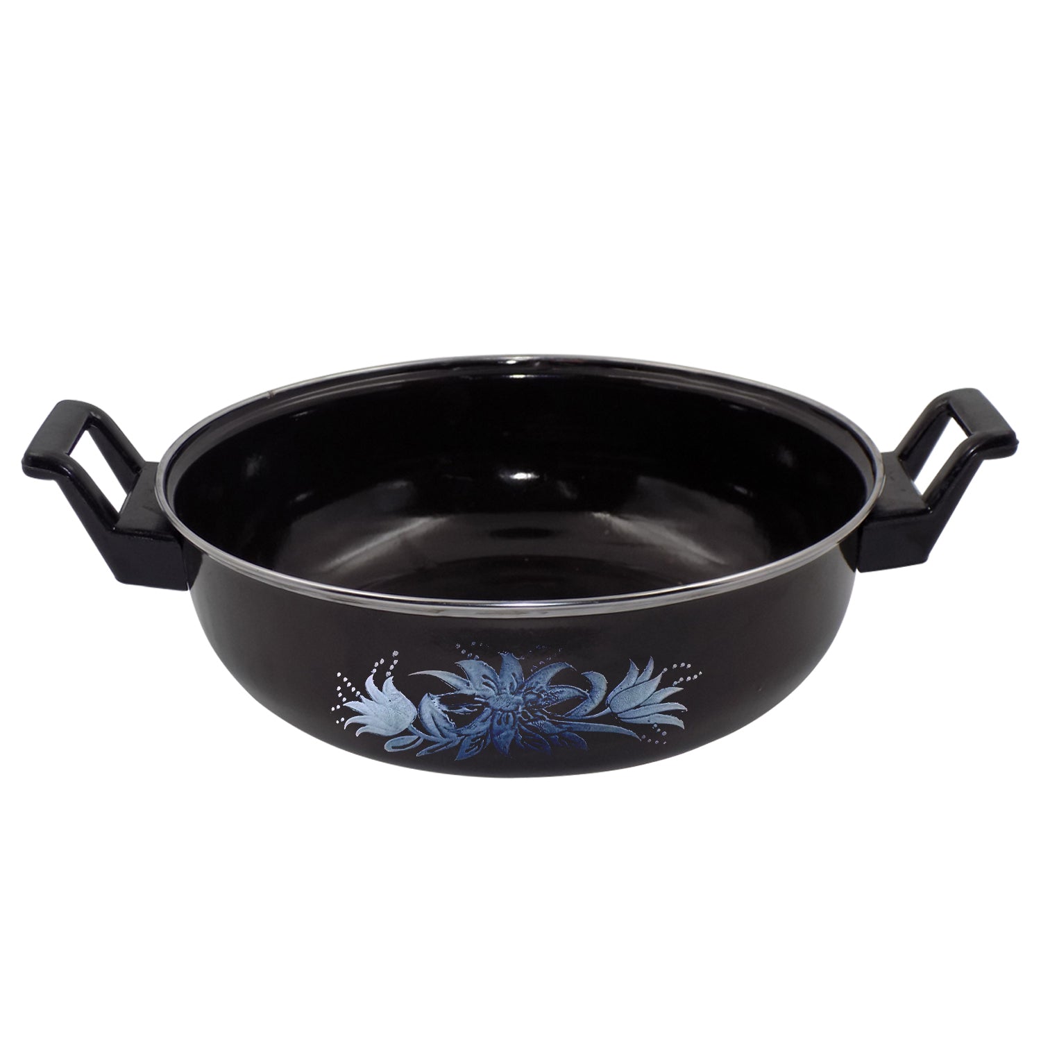 Small cast iron cooking kadai, traditional design