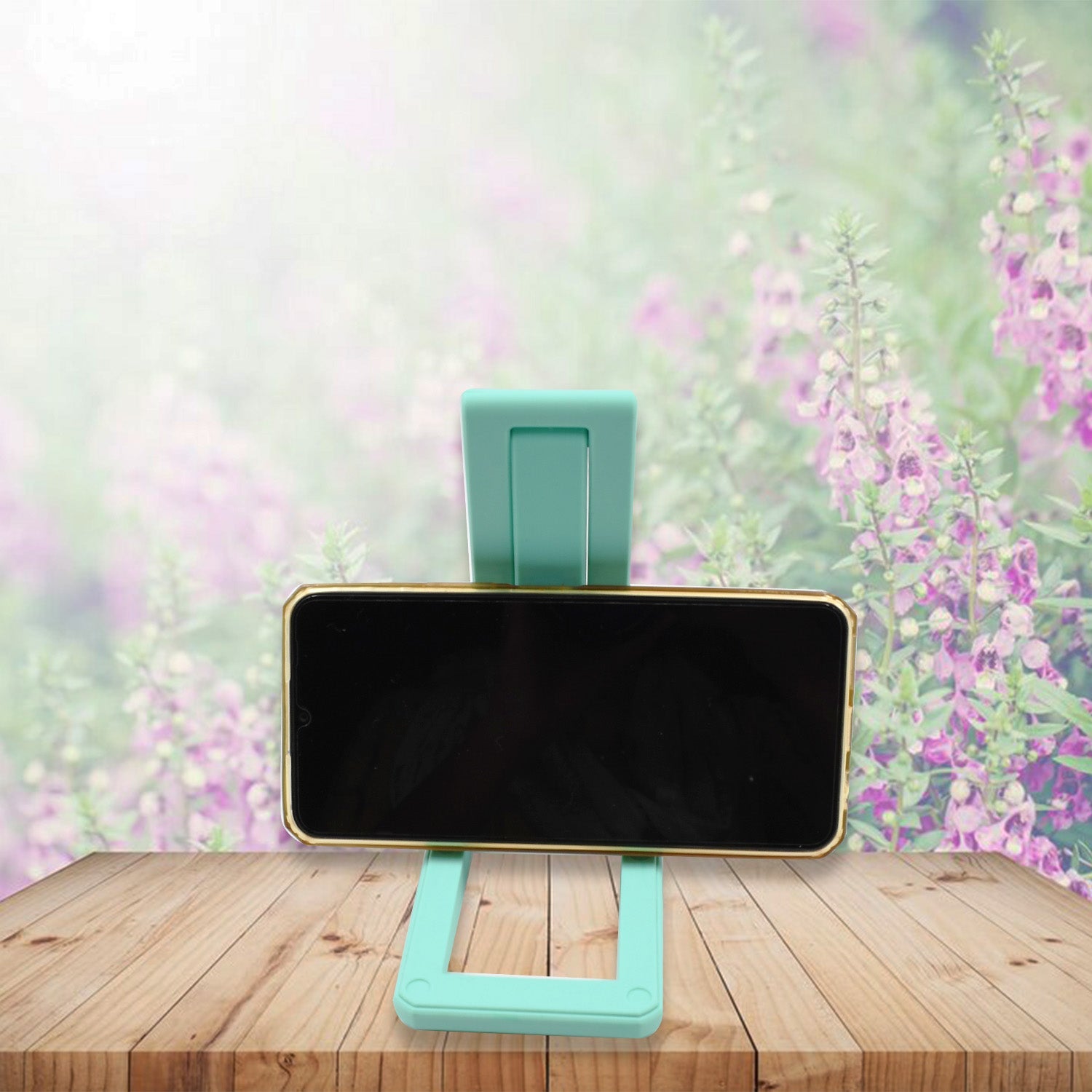 Adjustable and foldable phone stand, non-slip and sturdy