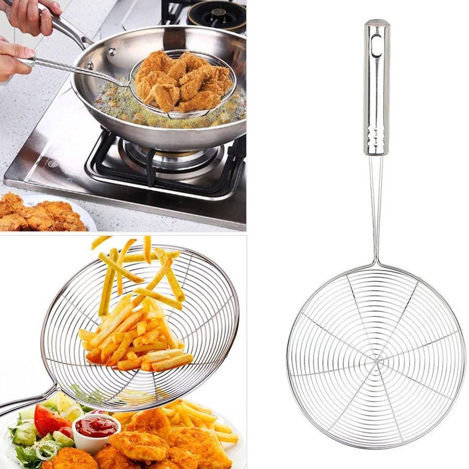 Mini kitchen oil strainer designed for easy oil removal